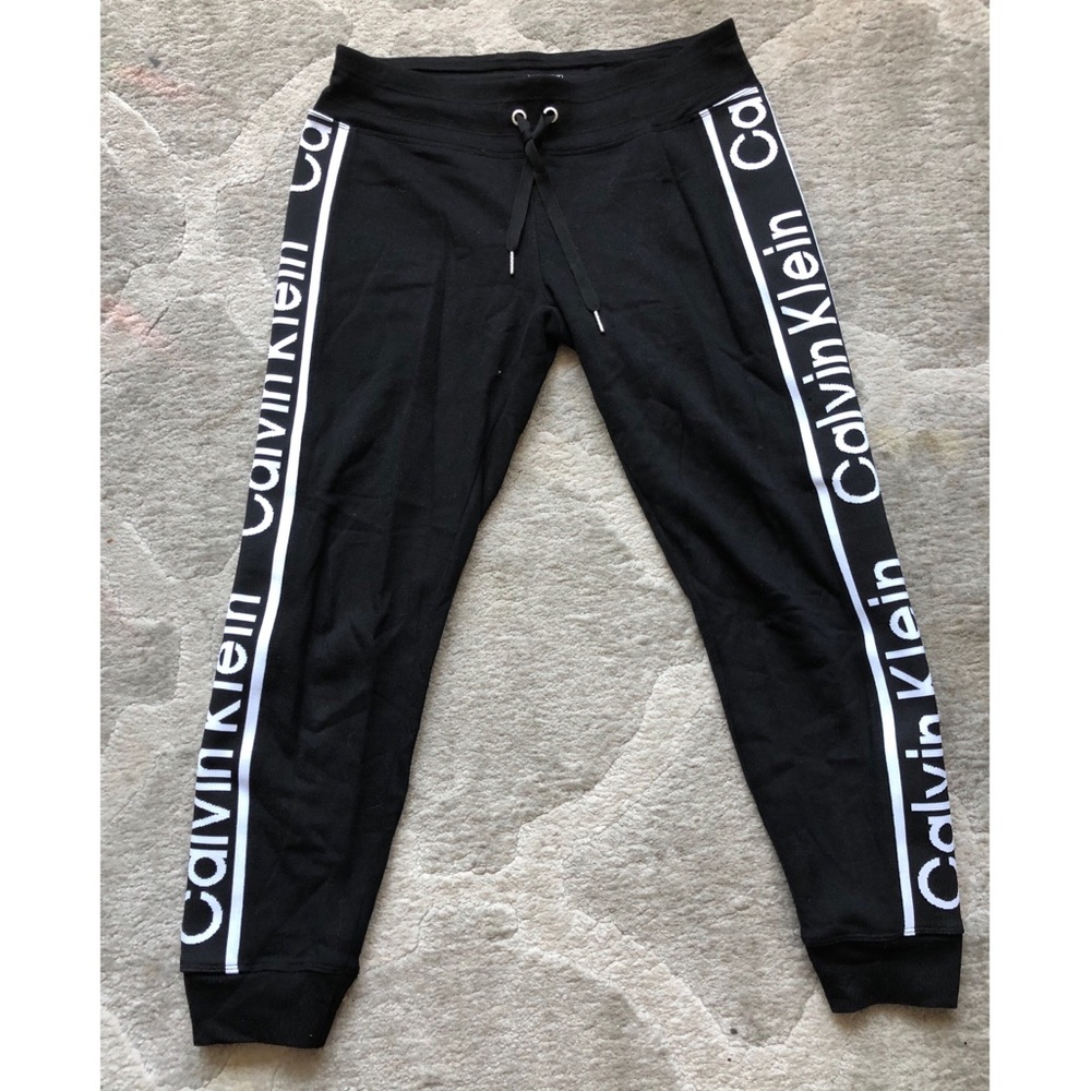 Calvin Klein logo stripe jogger sweatpants